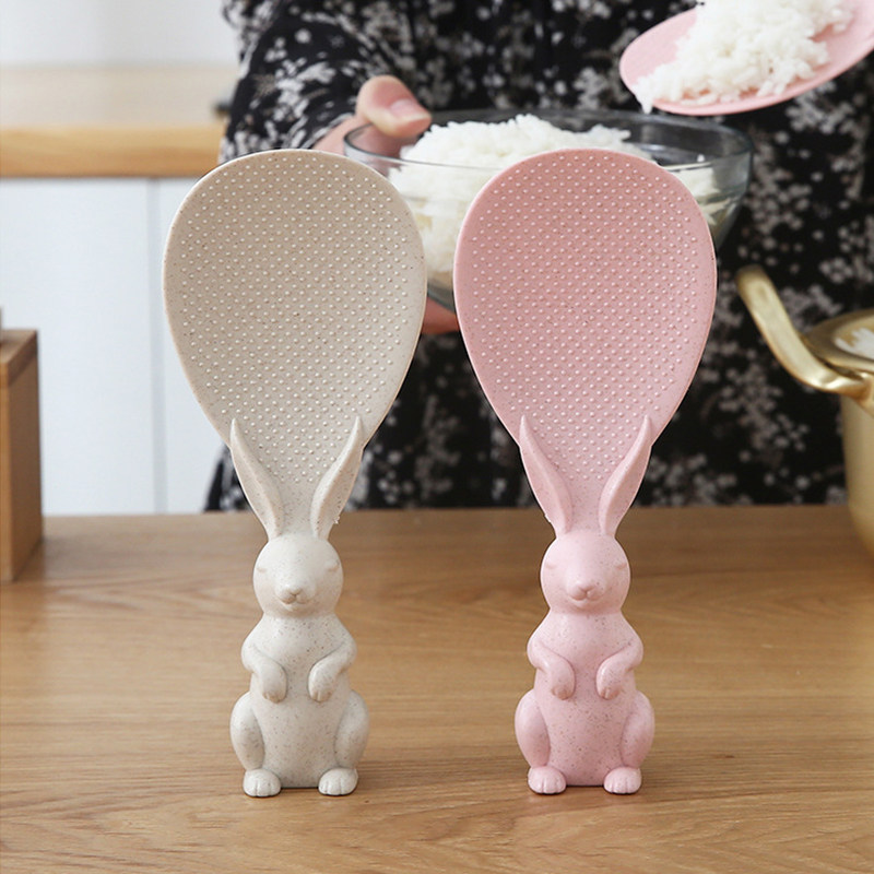 A teaspoon of rice spoon with rice spoon not sticky rice with electric electronic pot plastic Japanese style creativity