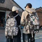 Ранец, вместительный и большой трендовый рюкзак, сумка через плечо, для средней школы, подходит для подростков, подходит для студента