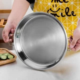 Гонг из нержавеющей стали Luoluo Liangpi Pot Gong Make Continal Powder Home с плоской пайкой для лапши Хладно кожаный инструмент шасси