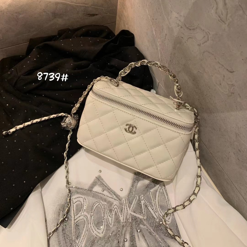 Small Gold Ball Rhombus Box Bag 2025 Cosmetic Bag High-End Retro Hand-Held Small Square Bag Single Shoulder Crossbody Bag for Women