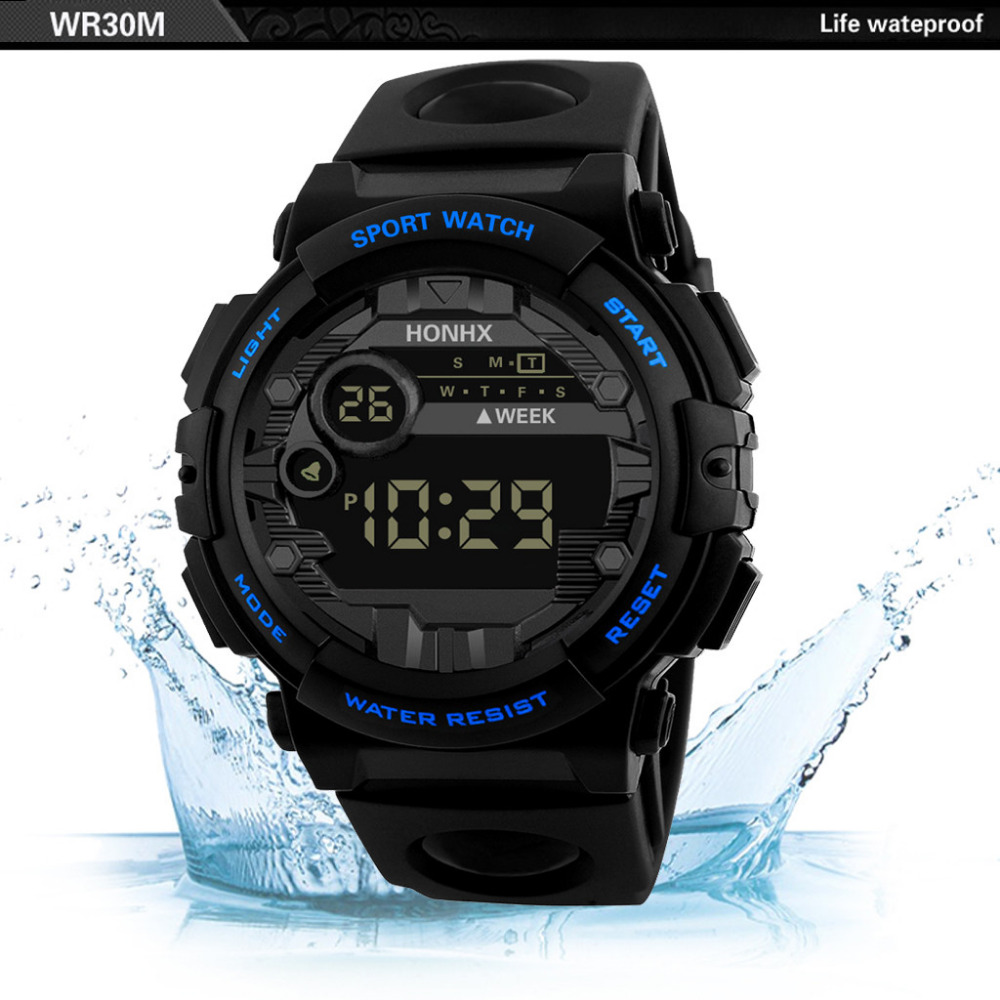 LED Electronic Watch Man Sports Wrist Watches  for Men Clock