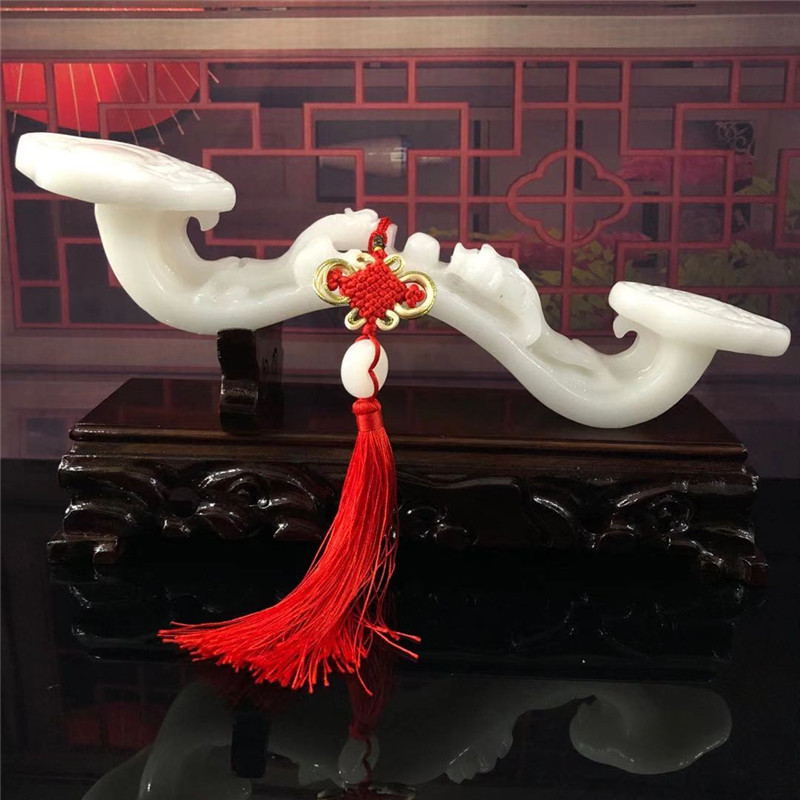 Ruyi ornaments new Chinese style home office desk living room jade housewarming new residence entrance opening wedding gift jade