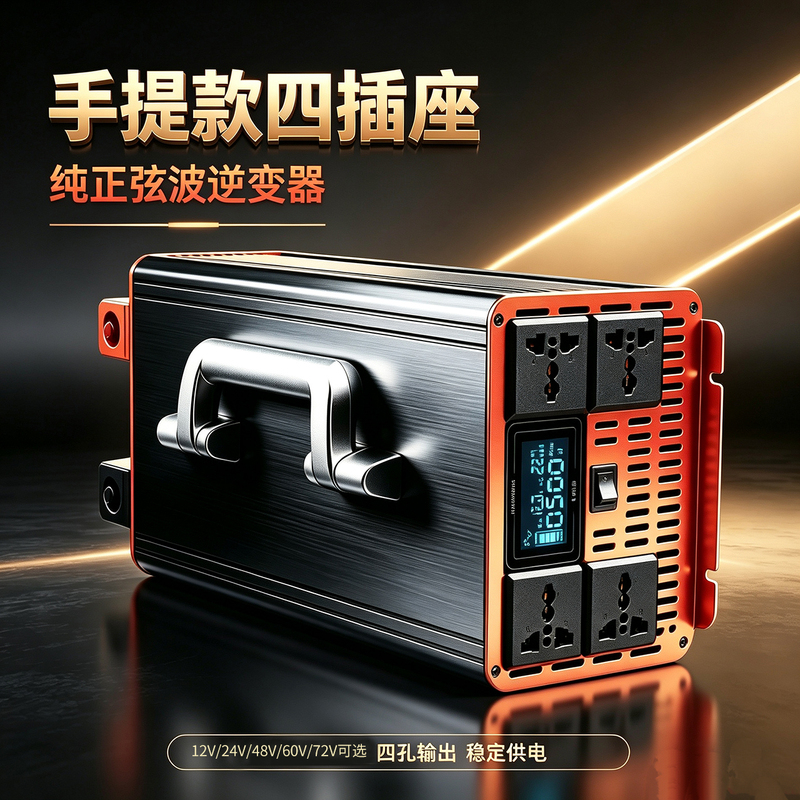 Car-Mounted Pure Sine Wave High-Power Inverter 12V24V to 220V48V60V Power Supply Battery Inverter Conversion Car-Mounted Pure Sine Wave High-Power Inverter 12V24V to 220V48V60V Power Supply Battery Inverter Conversion