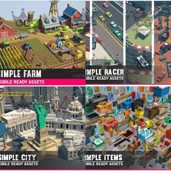 图片[19]-91套Unity3D低面风格化卡通模型LOWPOLY场景POLYGON人物角色U3D-cg男孩