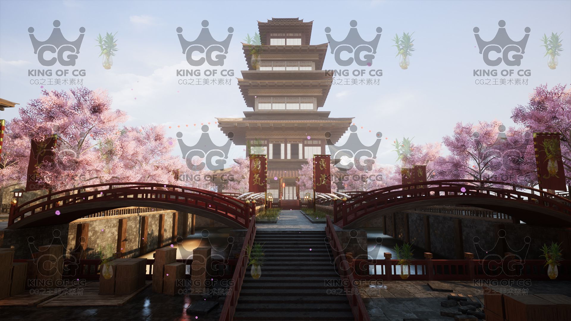 图片[40]-UE5虚幻4 40套中国风古风日式宫殿寺庙山脉古建筑仙侠武侠场景-cg男孩