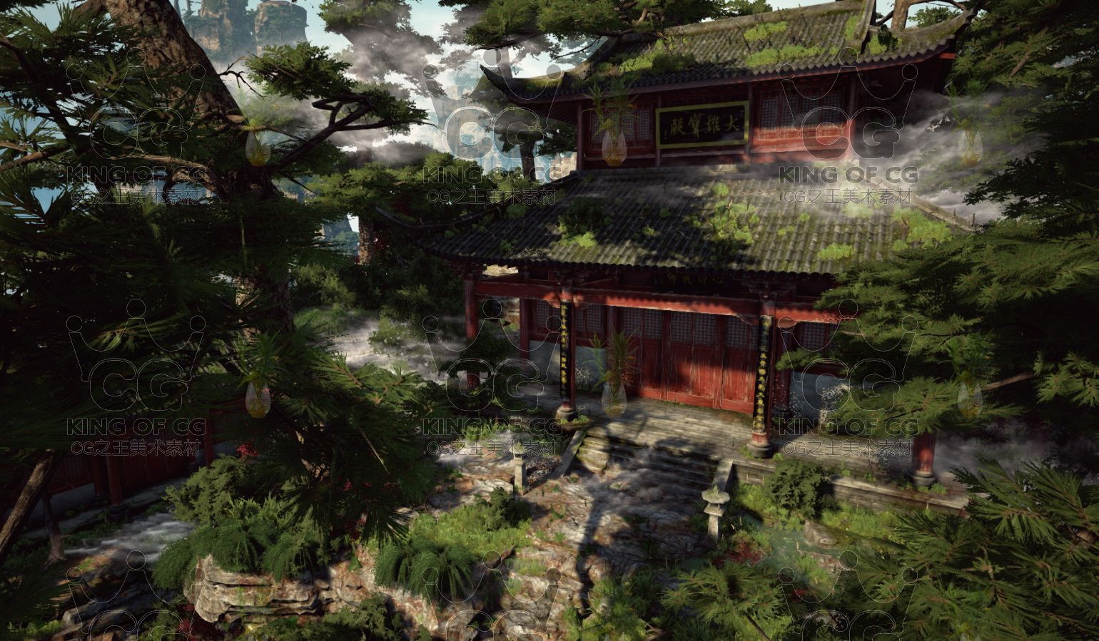 图片[15]-UE5虚幻4 40套中国风古风日式宫殿寺庙山脉古建筑仙侠武侠场景-cg男孩