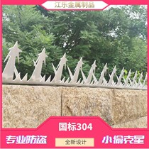 Home wall Anti-theft spikes Custom Anti-climbing irons Flat wall nets Factory drains steel nail isolation Bar blades