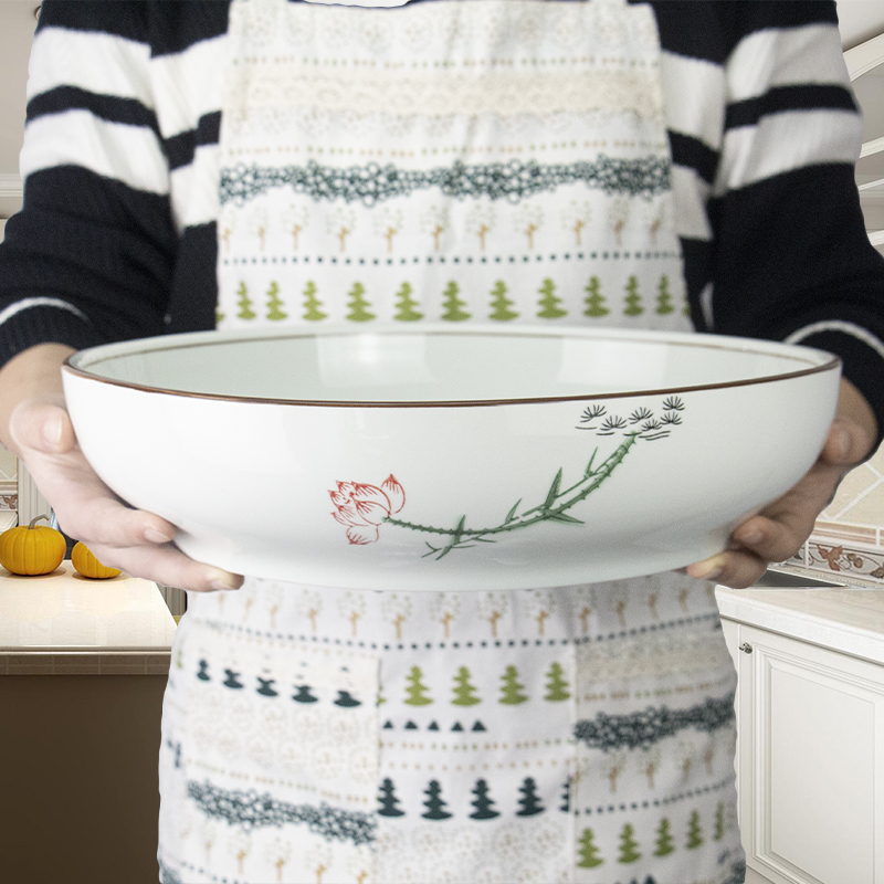 Extra - large ceramic bowl rainbow such as bowl of soup basin domestic large bowl of sour pickled cabbage boiled fish bowl hair "prosperous bowl ltd. tableware