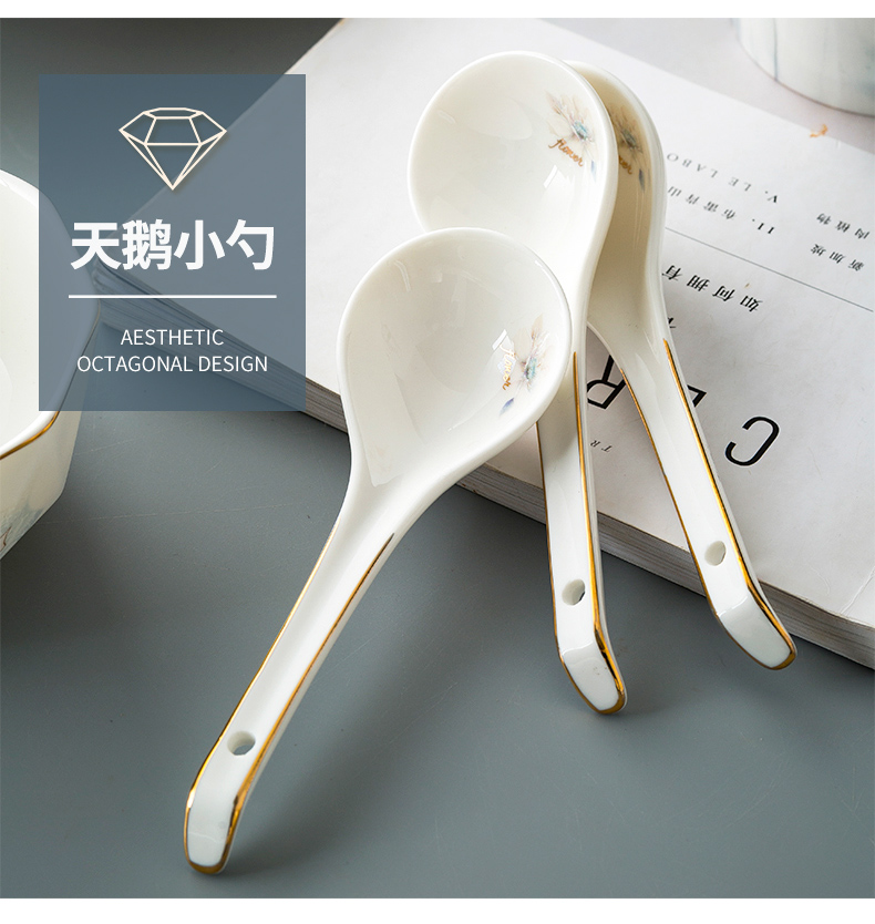 Use of household eat creative dishes suit European up phnom penh rainbow such as use of jingdezhen ceramic dish plate of the composite plate