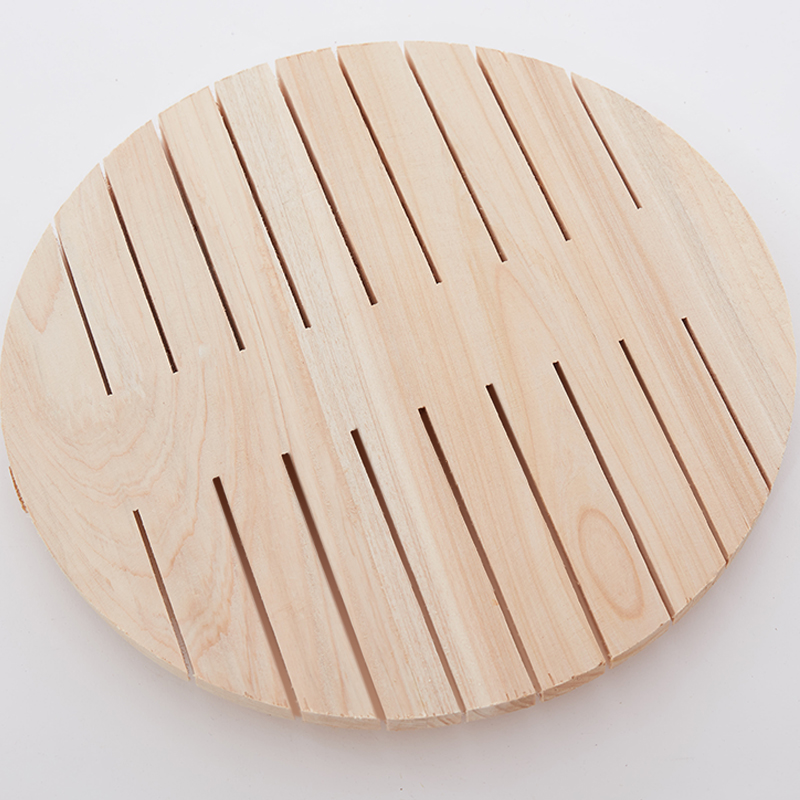 Clapboard fir wood bottom steamed rice base checking household perforated strainer custom ZengZi steamer rack small size