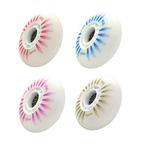 Luminous Inline Skating Wheels PU Colored Roller Skate Acces