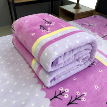 Simple coral fleece sheet single piece student dormitory 1 5*2mx2 3m flannel double winter thickened blanket