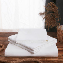 White sheets one-piece foot bath dormitory student beauty hotel hotel linen pure white bed sheet quilt cover sheet