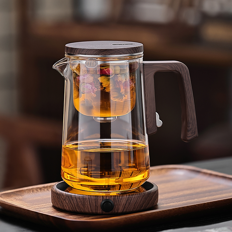 Magnetic Floating Tea Infuser, All-Glass Liner, Tea-Water Separation Cup, Office Tea Brewing Tool, Large Capacity Tea Cup