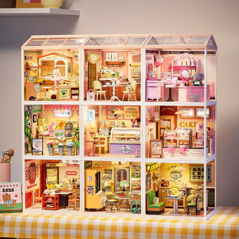 Rolife Ruolai Super World Building Block Assembly Toys Miniature DIY House Play House Kidsren's Birthday Gift Rolife Ruolai Super World Building Block Assembly Toys Miniature DIY House Play House Kidsren's Birthday Gift