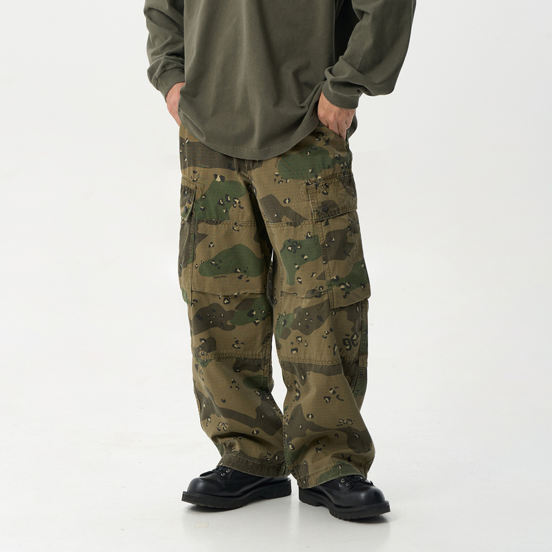 Midupdate 2025 Early Autumn Zhu Fange Stone-Washed Loose Straight Heavy-Duty Camouflage Workwear Casual Pants Midupdate 2025 Early Autumn Zhu Fange Stone-Washed Loose Straight Heavy-Duty Camouflage Workwear Casual Pants