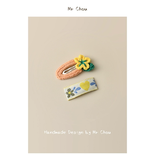 Детская ткань, заколка для волос, детский аксессуар для волос, челка, шпильки для волос, с вышивкой