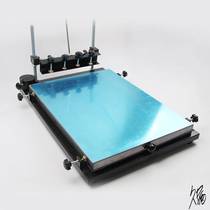 Glass large trash can machine printing semi-automatic pneumatic solder paste vertical moving material desktop oilcloth ink screen printing screen machine