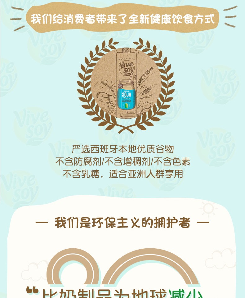 西班牙进口 Vivesoy 无糖低卡 杏仁植物奶 1L 图15