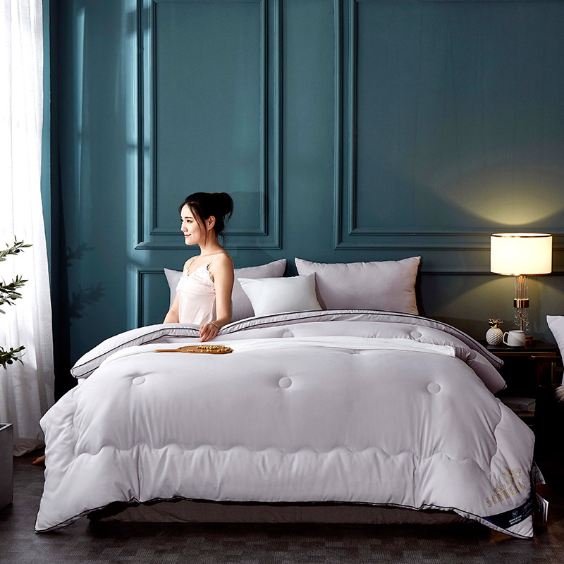 ESSONIO antibacterial mite removal soybean quilt fiber quilt spring and autumn quilt warm thick winter quilt core