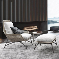 Nordic Single-Person Virgin Editor Outdoor Furniture Leisure Sofa Chair Outdoor Balcony Garden Palace Terrace