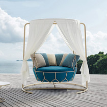 Light luxury balcony hung Net red outdoor hoists swing rocky chair courtyard home villa leisure sofa furniture combination