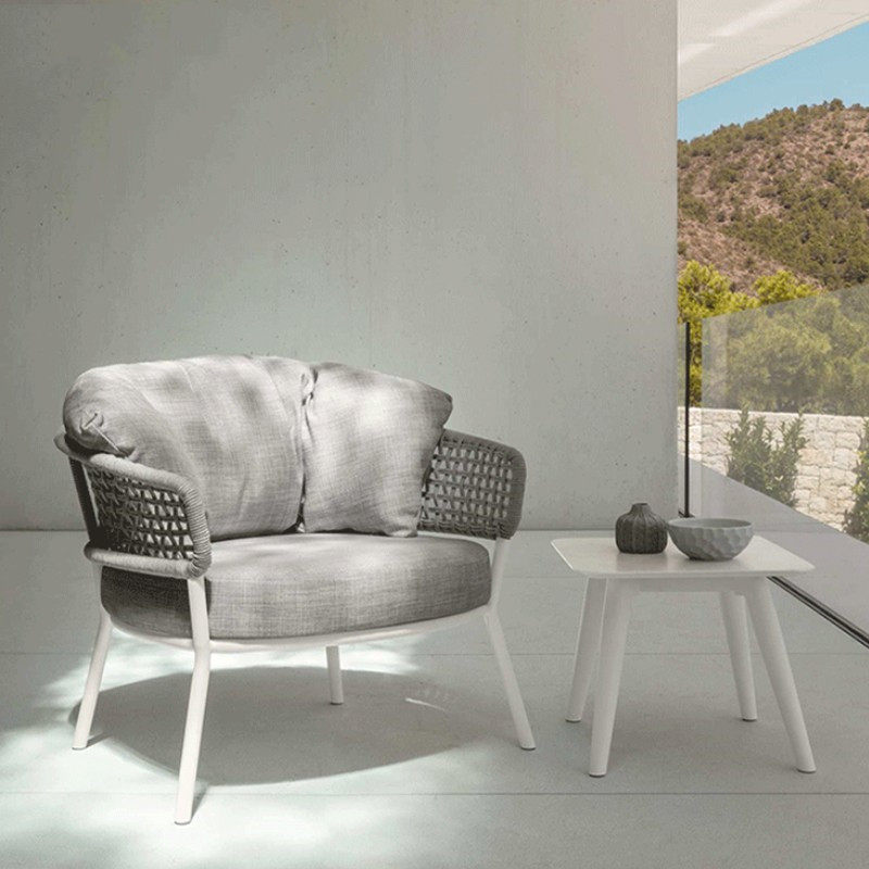 Outdoor sofa single balcony combination courtyard leisure double living room villa sample room designer furniture