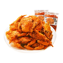 Spicy small crab snacks Pippi shrimp dried crab meat shrimp meat seafood-flavored cooked food ready-to-eat snacks snacks