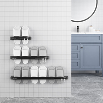 Bathroom slippers rack toilet door rear wall-mounted storage theiner toilet drain hanging rack wall free of perforated shelf