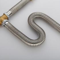 Double-sided basin stainless steel sewer pipe wash face wash washing cabinet pool stainless tee two-in-one drain anti-rat bite