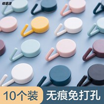 Adhesive hook strong viscose non-perforated seamless wall bedroom small hook kitchen Net red artifact towel dormitory key