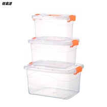 Transparent extra-large thick plastic storage and finishing toy box household storage box covered clothing box