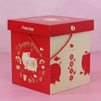 Розовая красная свинья ребенок