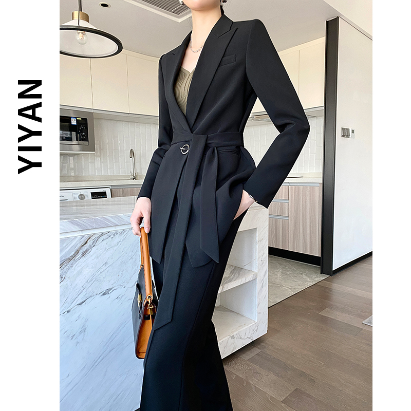 Early autumn fashion suit women 2022 new leisure professional goddess specially designed broadlegged pants suit pants