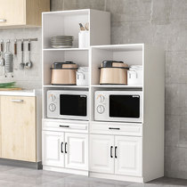 Kitchen cabinet locker storage floor multi-layer shelf with door simple cupboard sundries household cabinet wall