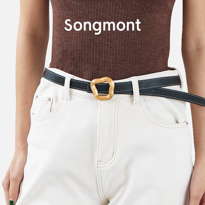 Songmont Double-sided design leather belt, cowhide