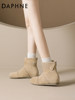 Daphne Short Boots for Women, Retro Suede Flat Martin Boots, 2026 New Autumn and Winter Thin-Soled Birkenstock Boots, Hot-Selling Style