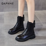 Martens, утепленные короткие сапоги в английском стиле, ботинки на платформе, из натуральной кожи, 2021 года, в британском стиле