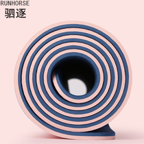The yoga mat is thickened and widened and lengthened beginner fitness mat dance non-slip TPE yoga mat mat for home use