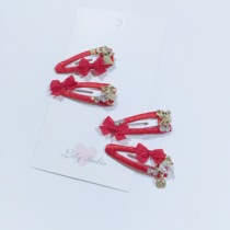 Lily studio handmade pet jewelry Pet broken hair clip Dog headdress New Year Limited BB clip for the Year of the Rat