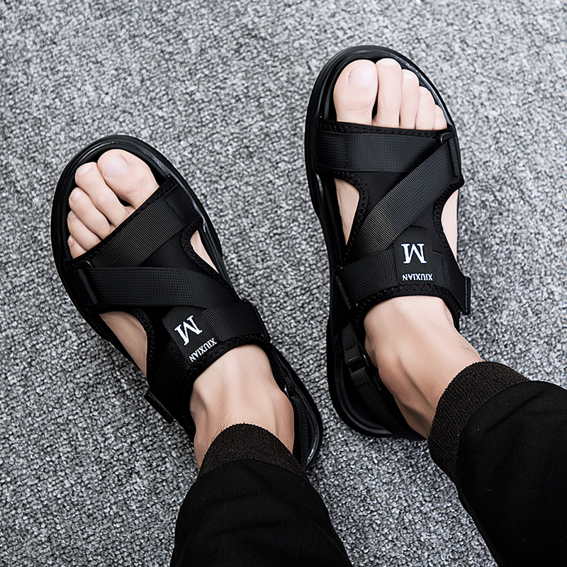 South Pole men's sandals 2022 new trendy summer soft bottom non-slip beach shoes external wearing slippers