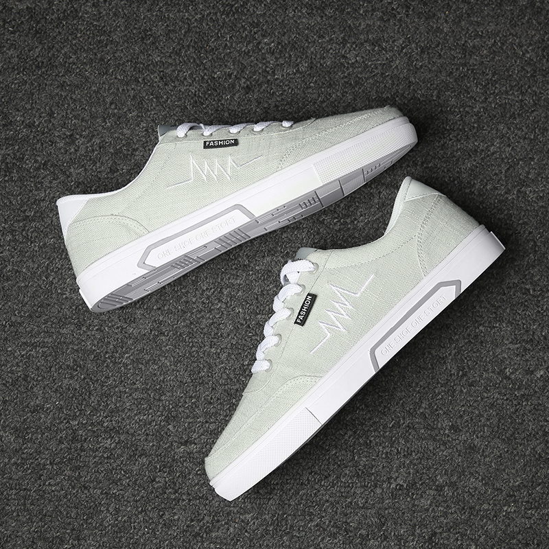 South Pole Summer Men's shoes Korean version Trend casual Old Beijing Sail Cloth Shoes Men's Breathable Sliding Board Shoes 100 Hitch Shoes