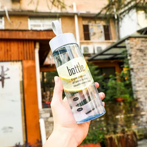 Простая и свежая мори Мори Пластиковая водяная чашка детская творческая индивидуальная тенденция мужская портативная спортивная спорт против