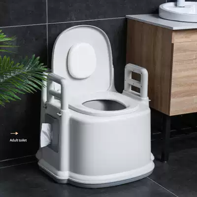 Household pregnant woman toilet removable toilet elderly chair Indoor deodorant folding elderly portable toilet stool