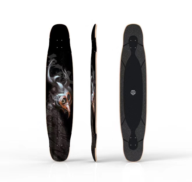 War wing long board Fan Ni professional all-round to poison Fit adult beginner skateboard Meow male and female wooden dance board