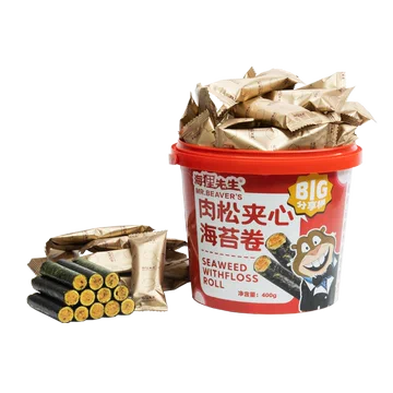 【海狸先生】榴莲肉松海苔卷100g