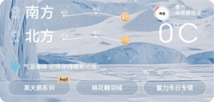 天气预报效果 轮播天气+背景视频