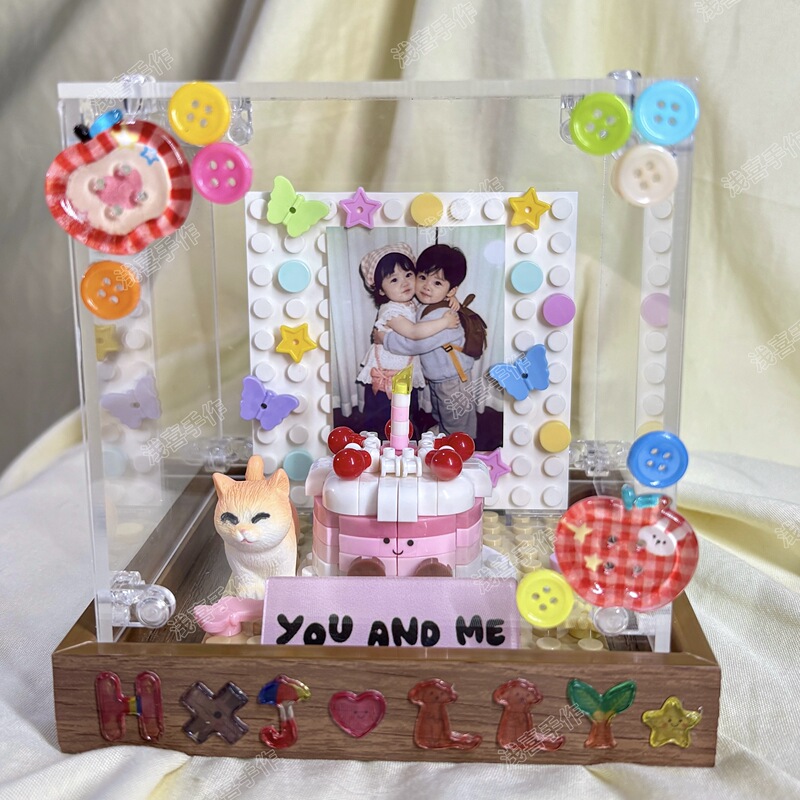 Handmade DIY Cake Material Kit Birthday Anniversary Hundred-Day Gift Couple Best Friend Gift Material Kit