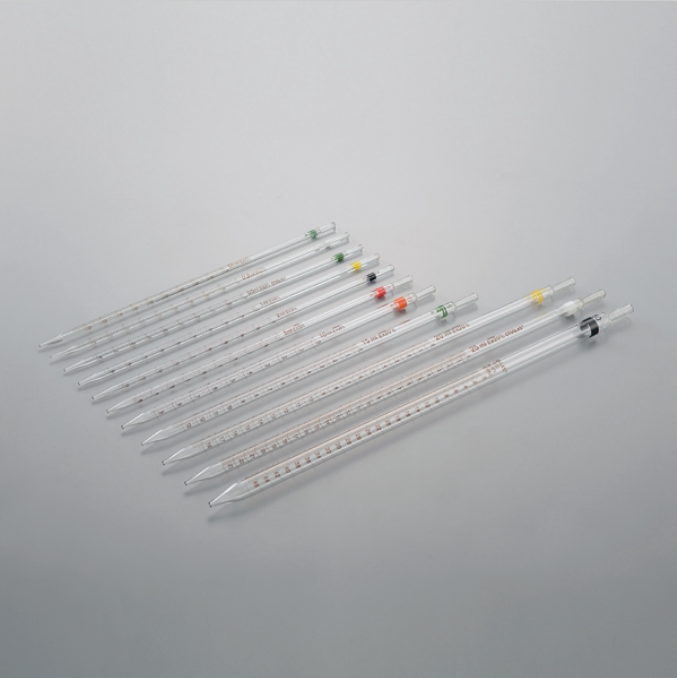 亚速旺玻璃移液管前端刻度经济型硼硅酸玻璃0.1ml-50ml刻度吸管