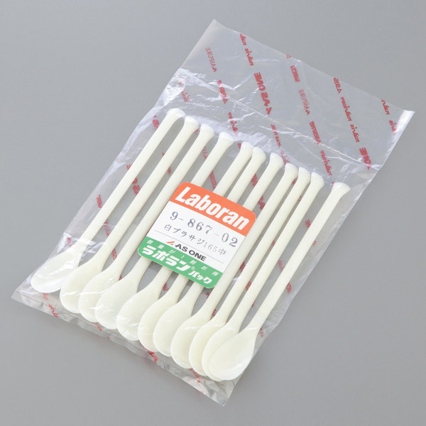 ABS树脂药勺150/165mm亚速旺称量取样酸碱搅拌塑料勺子ASONE进口